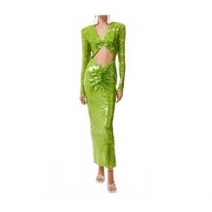NEW THE NEW ARRIVALS aurora sequin dress in green